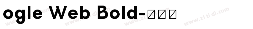 ogle Web Bold字体转换